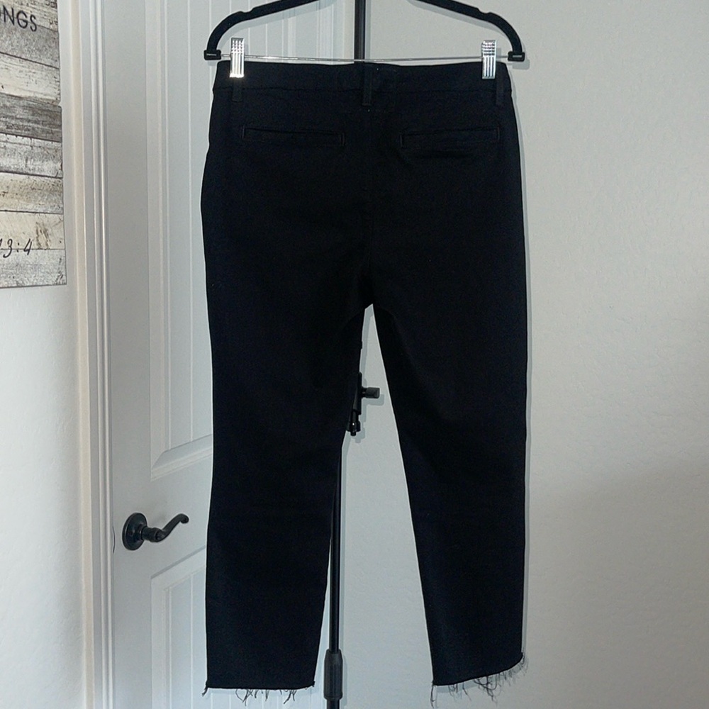 FRANK & EILEEN WICKLOW The Italian Chino ITALIAN PERFORMANCE TWILL in Black Sz 6 - Picture 7 of 17
